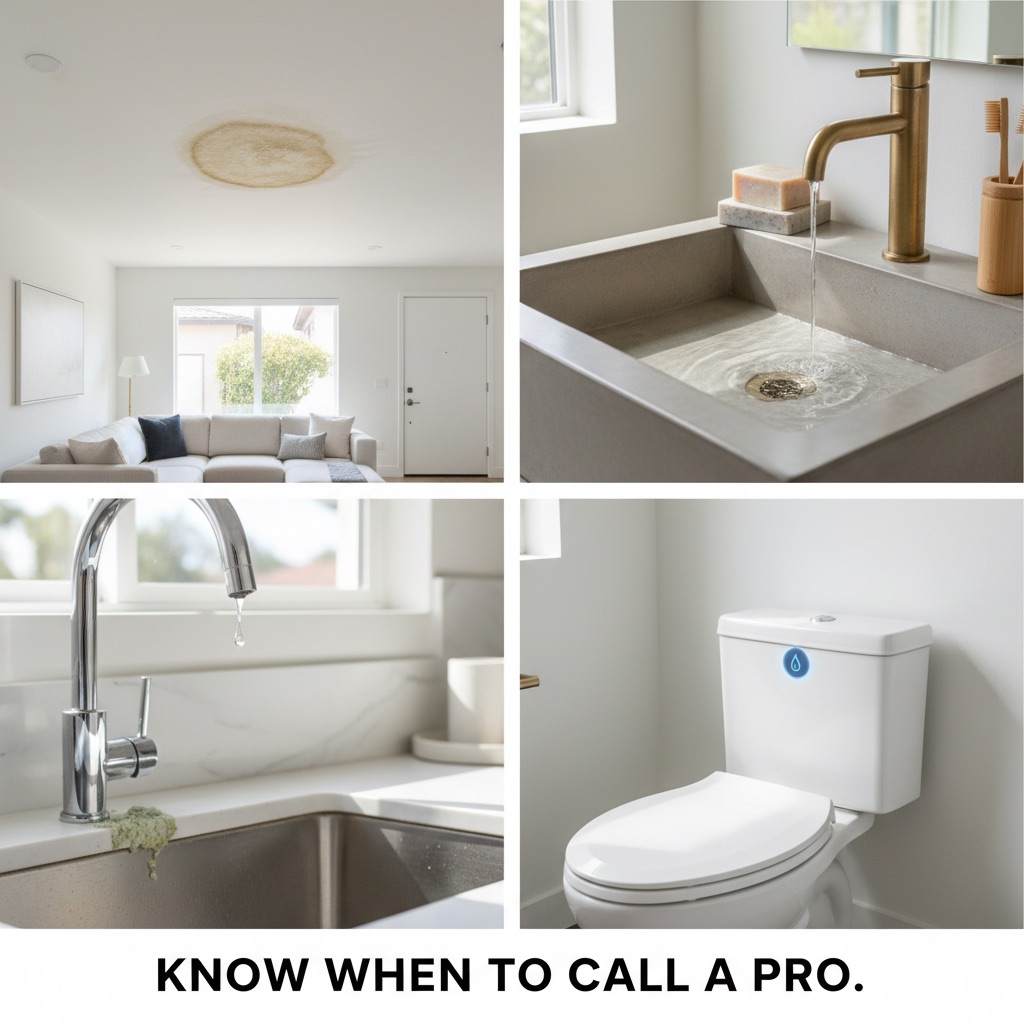 Experienced San Diego plumber inspecting a home water line during a service visit